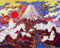「祝世界遺産　朝陽日本一富嶽清流」30号